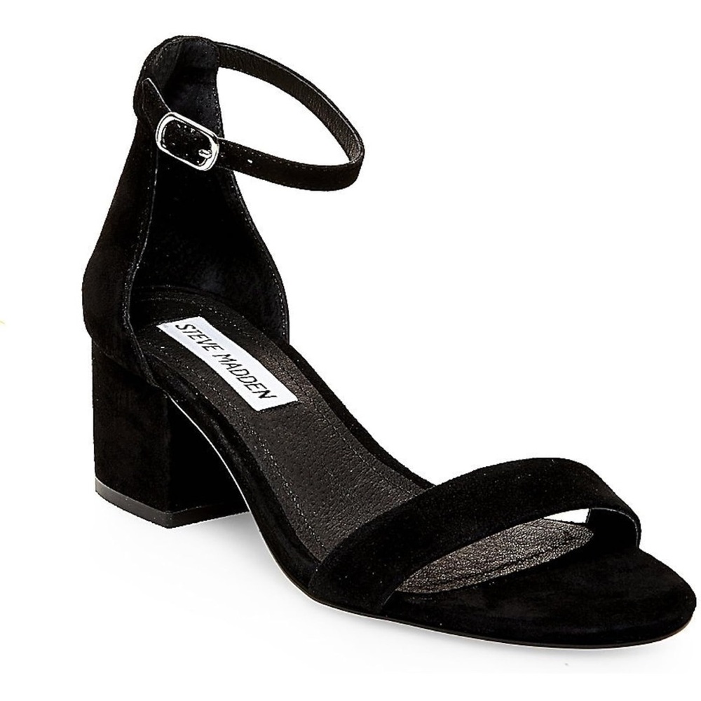 Steve Madden Black Heels with Strappy Design